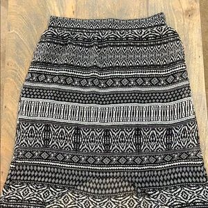 High low Aztec skirt